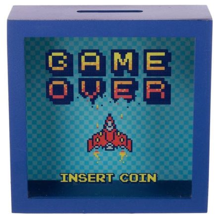 Ablakos persely- Game Over-Insert Coin