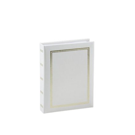 Fényképalbum bőrhatású fehér 36 db 13x18 cm Classic White